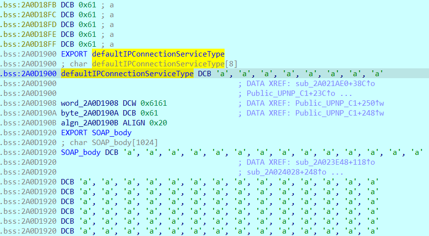 Default IP Connection Service Type