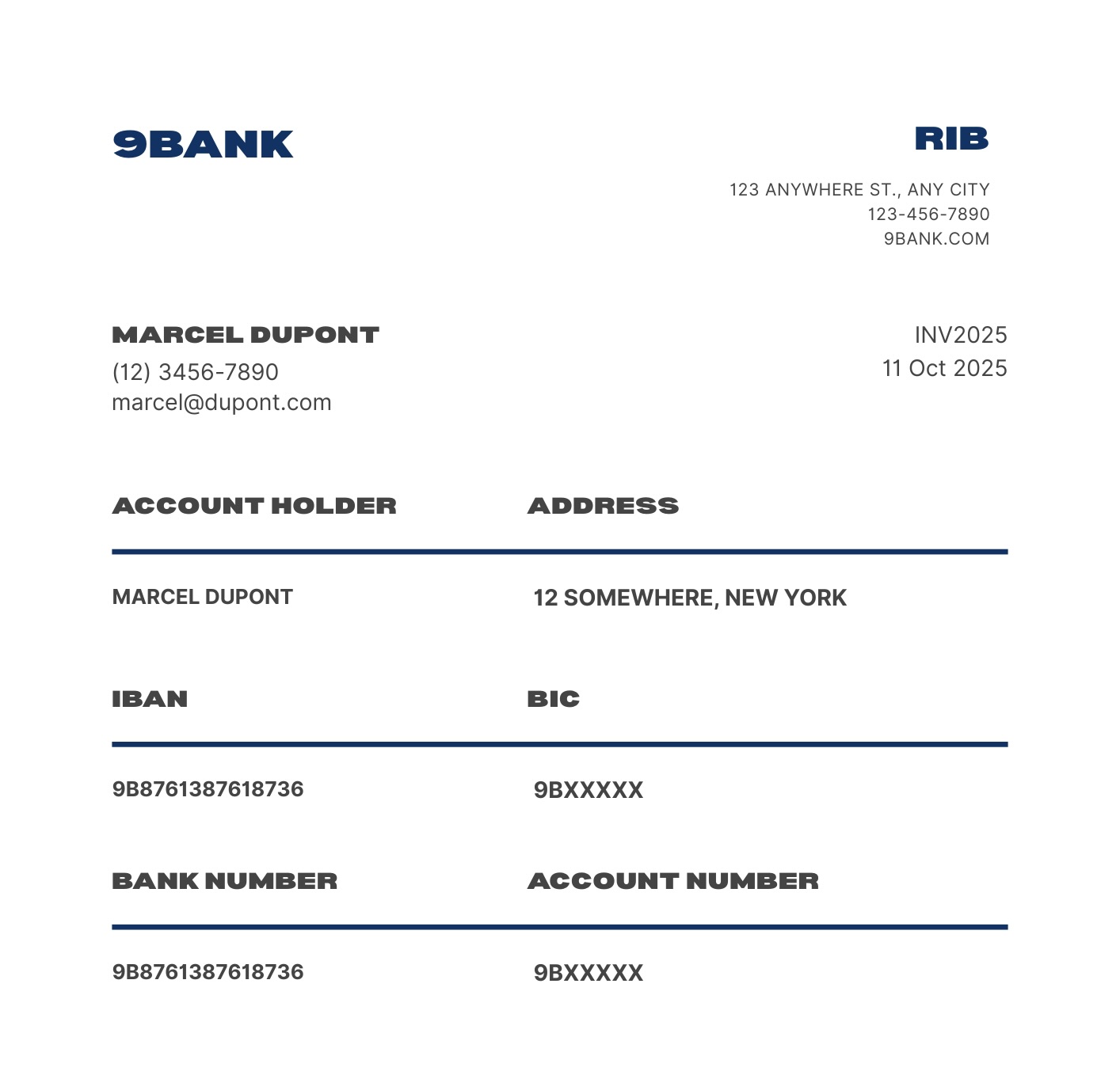 IDOR - RIB d'un autre utilisateur